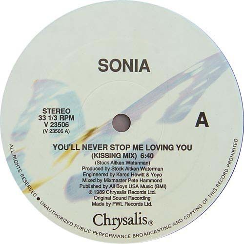 Sonia - Youll Never Stop Me Loving You