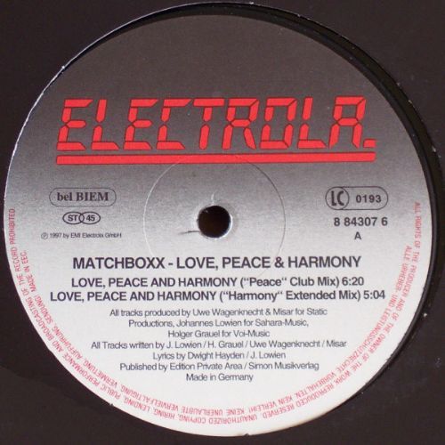 Matchboxx - Love, Peace and Harmony