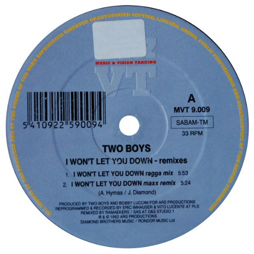 Two Boys - I Wont Let You Down / Remixes