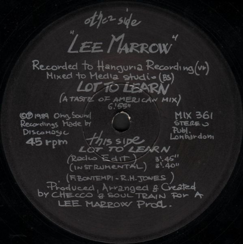 Lee Marrow - Lot To Learn